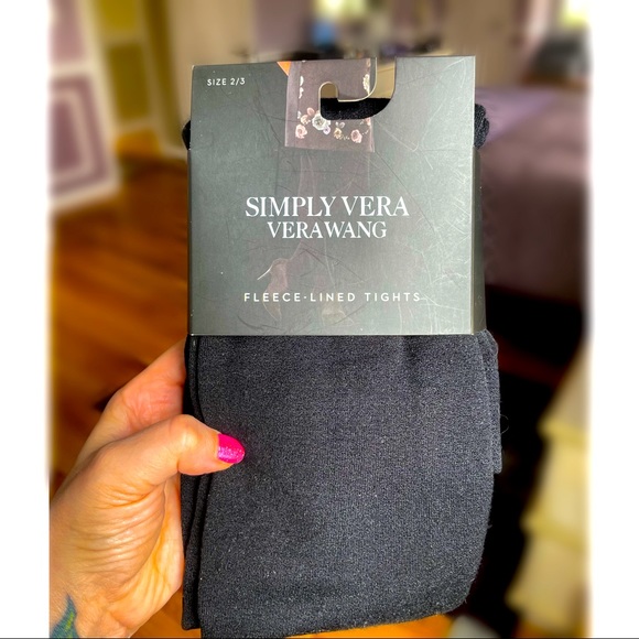 Simply Vera Wang Fleece Lined Tights 